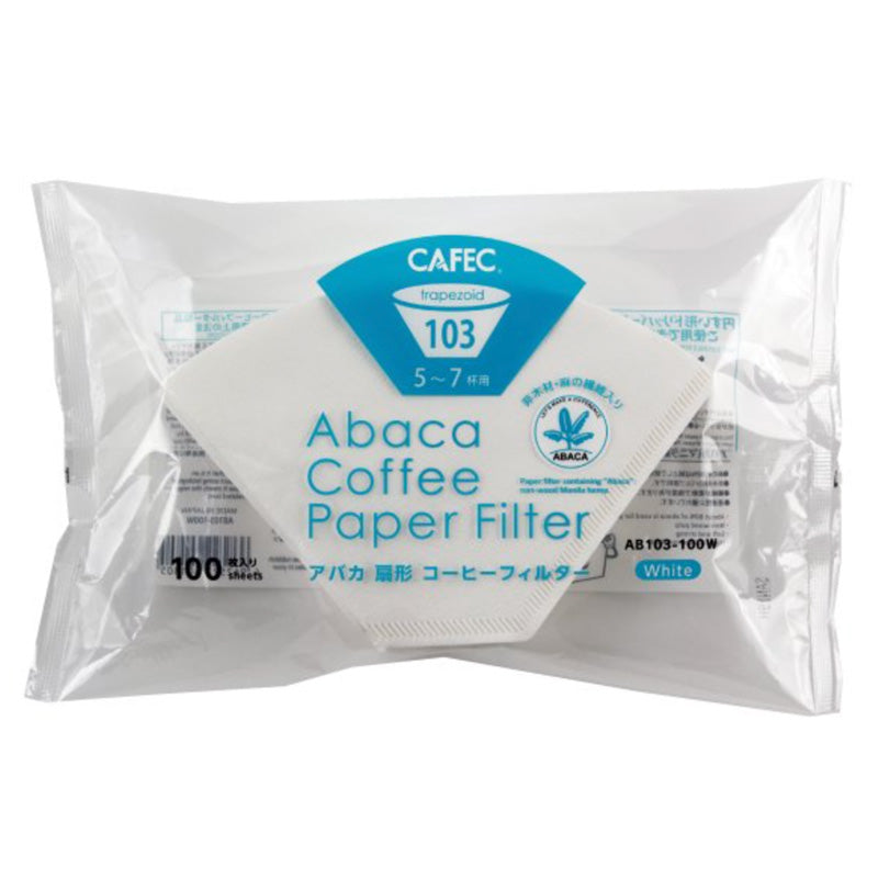 アバカ扇形 ペーパーフィルター103(White)5〜7杯用 100枚入
